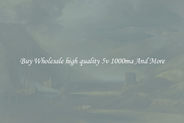 Buy Wholesale high quality 5v 1000ma And More