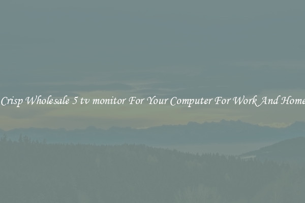 Crisp Wholesale 5 tv monitor For Your Computer For Work And Home
