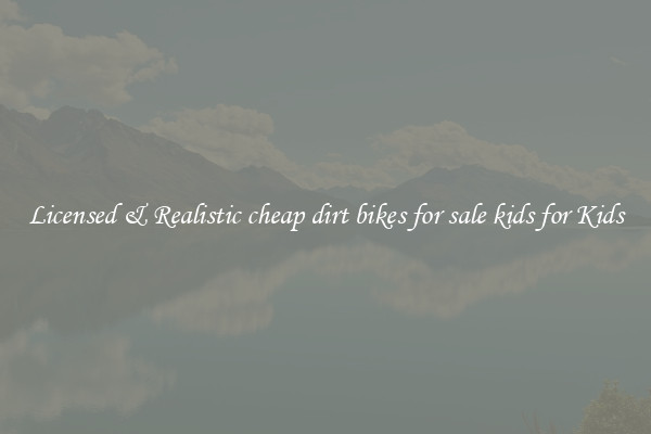 Licensed & Realistic cheap dirt bikes for sale kids for Kids