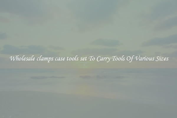 Wholesale clamps case tools set To Carry Tools Of Various Sizes