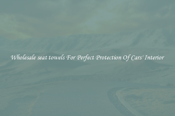 Wholesale seat towels For Perfect Protection Of Cars' Interior 