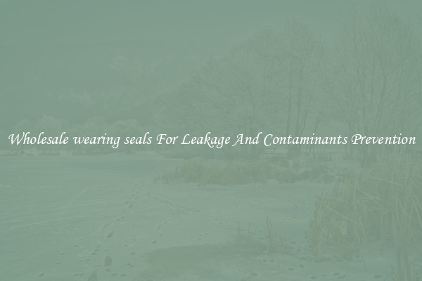 Wholesale wearing seals For Leakage And Contaminants Prevention