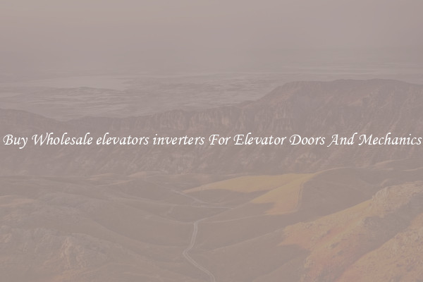 Buy Wholesale elevators inverters For Elevator Doors And Mechanics